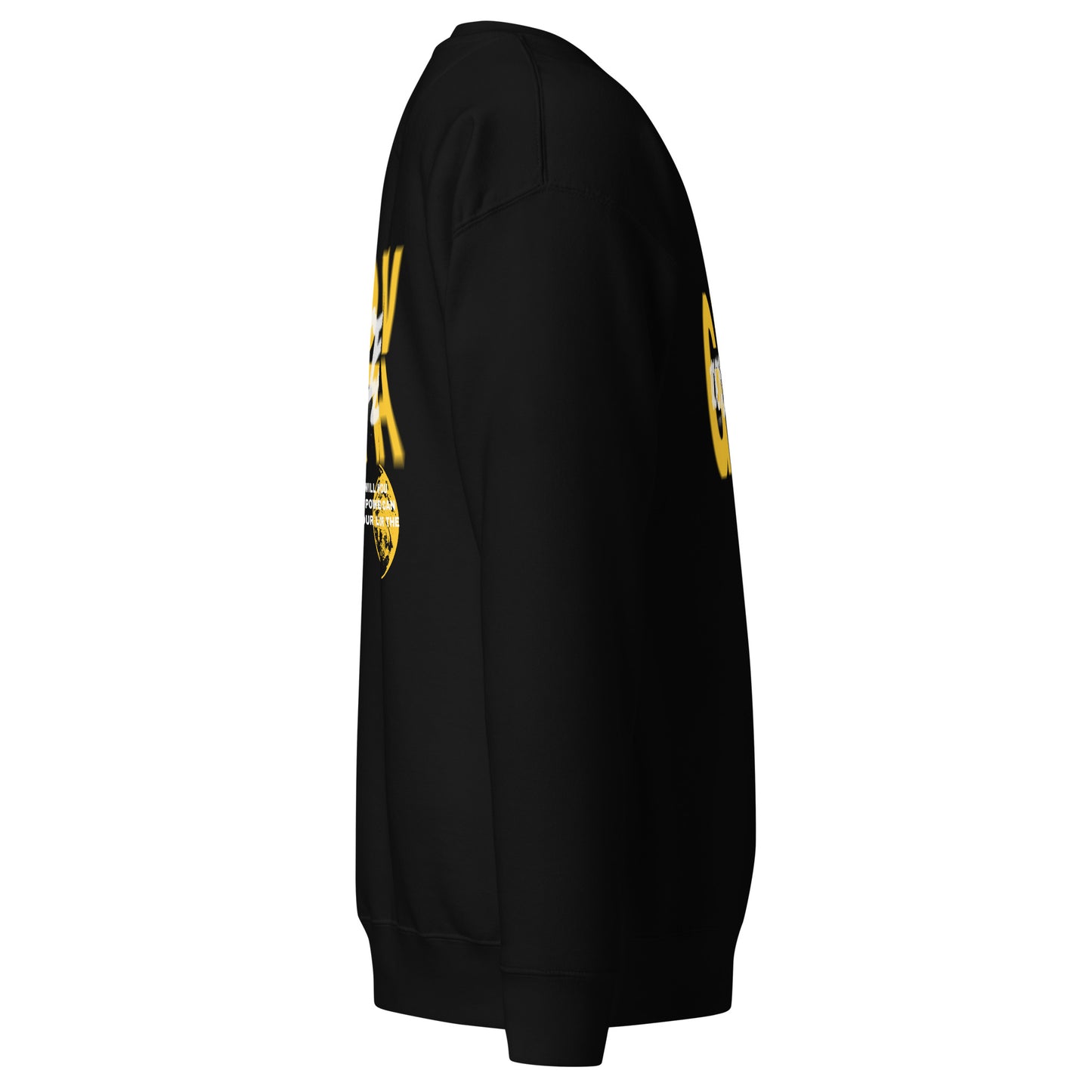 GR8 KNOW YOUR WORTH CREWNECK SWEATSHIRT - ‘YELLOW OCHRE’