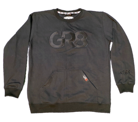 GR8 TERRY CREWNECK - BLACK