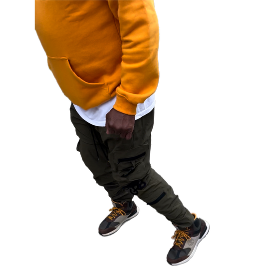 GR8 NYLON CARGOS - OLIVE/BLACK