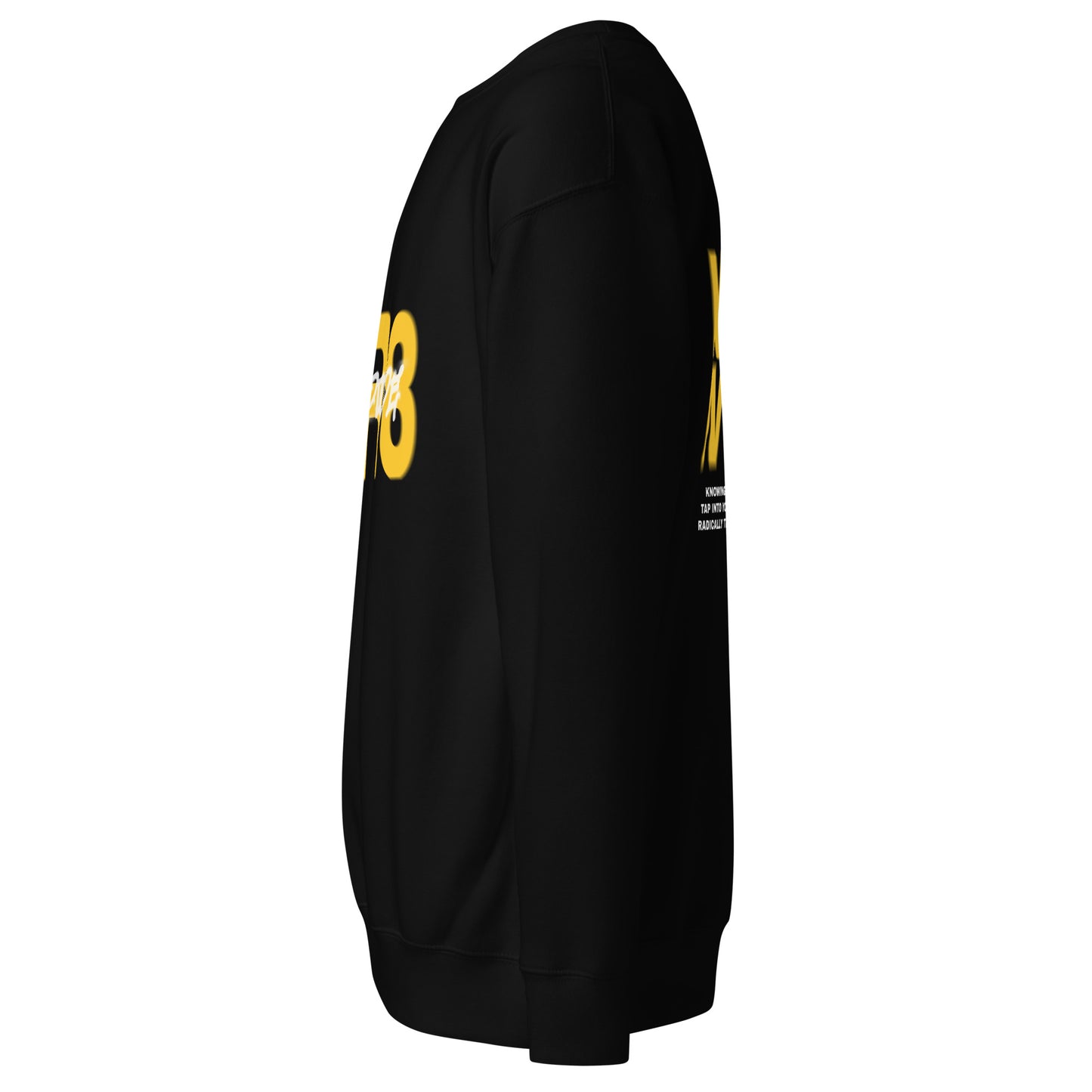 GR8 KNOW YOUR WORTH CREWNECK SWEATSHIRT - ‘YELLOW OCHRE’